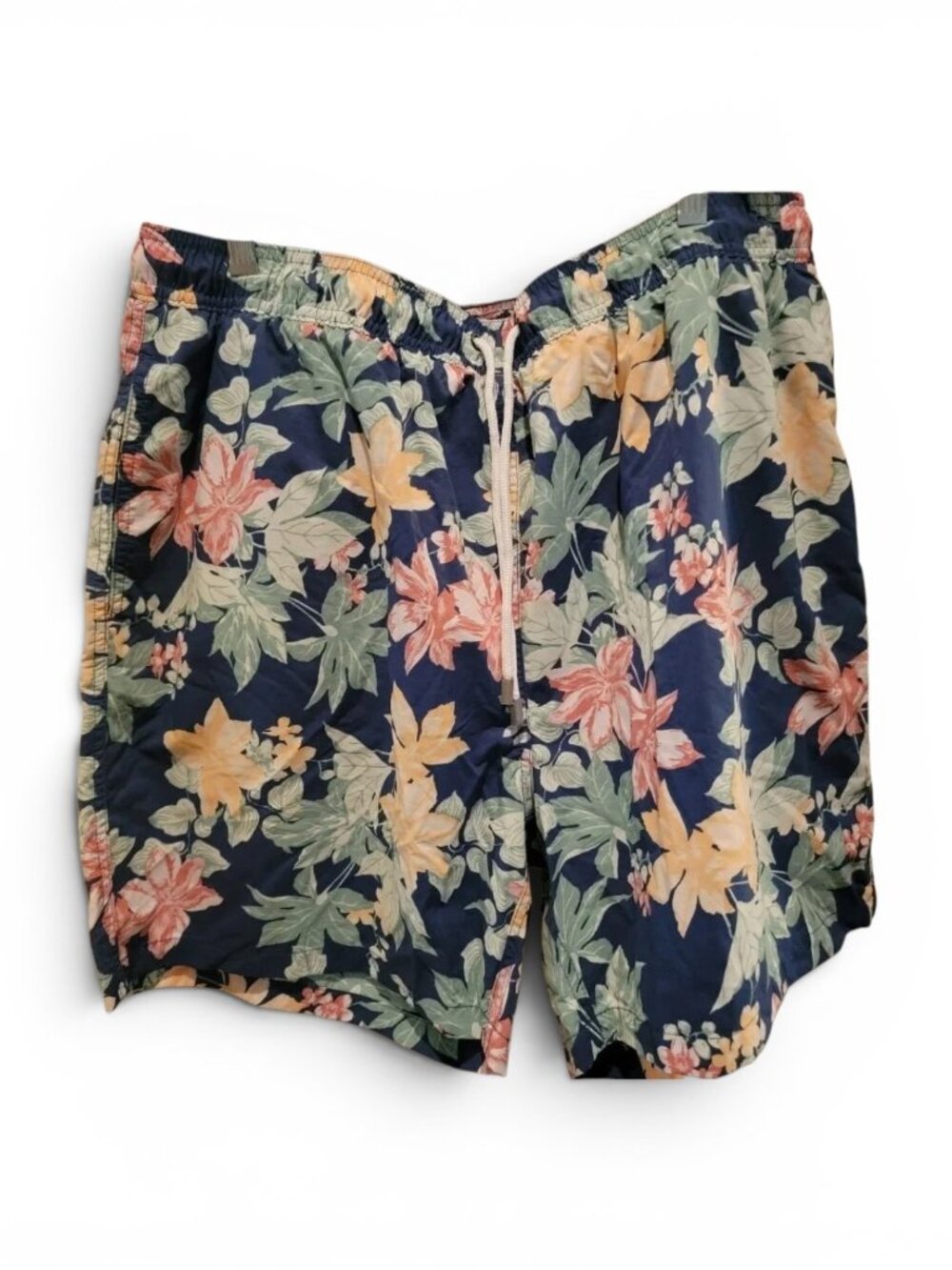 Brooks Brothers Swim Trunks Mens XL Navy Floral Hawaiian Board Shorts Beach